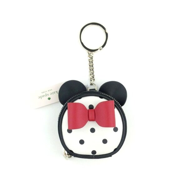 kate spade new york x disney minnie white multi coin purse NWT - Picture 1 of 3
